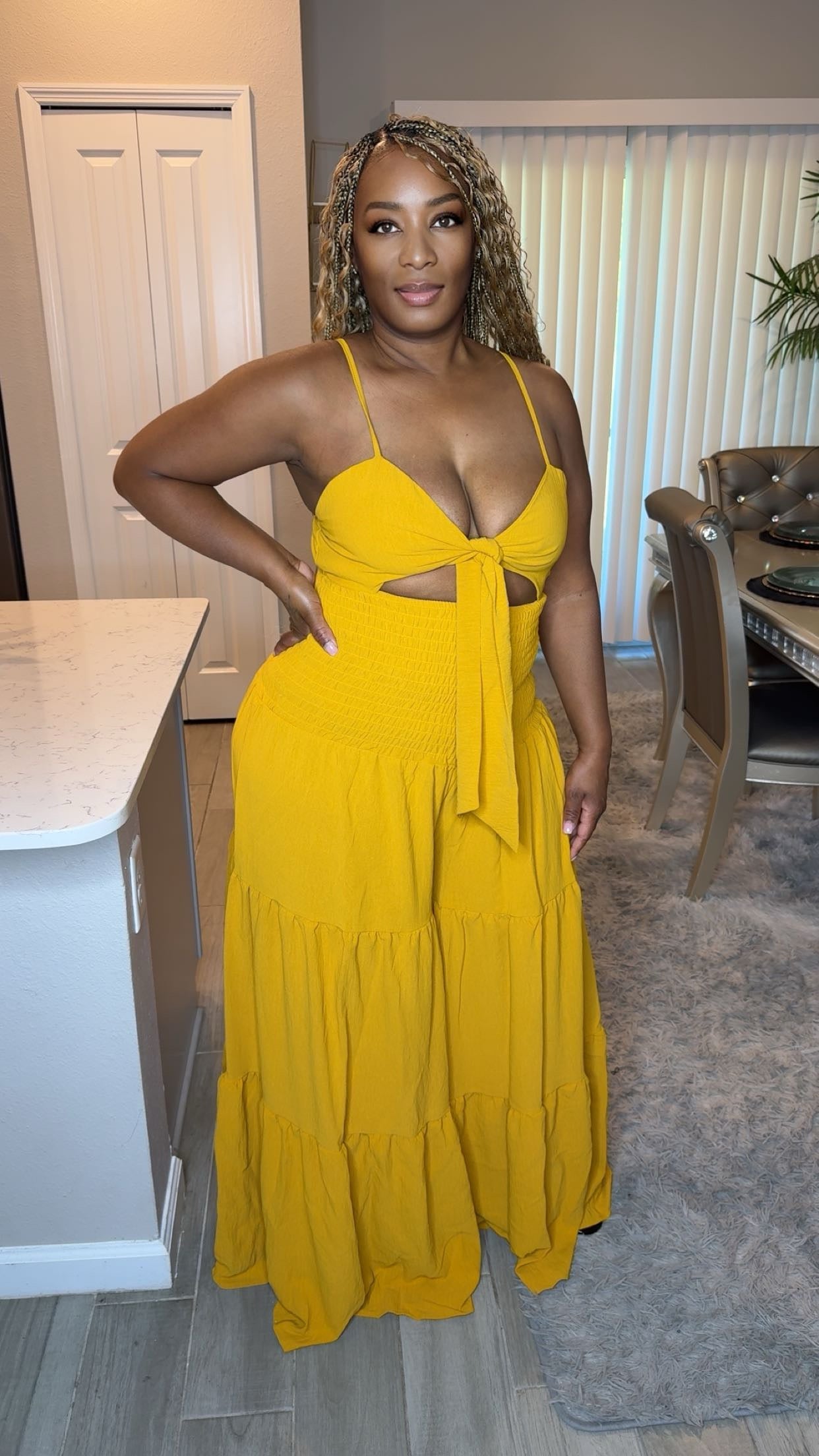 Carmen Jumpsuit (mustard)